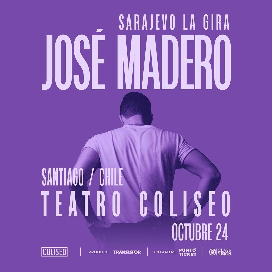 José Madero vuelve a Chile: Entradas a la venta